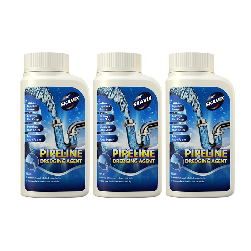 SKAVIX Powerful Pipe Dredging Agent for Kitchen and Toilet Pipelines - Dissolves 200+ Blockages and Kills 99% of Bacteria