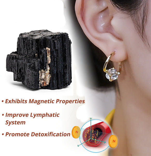 (🎅Christmas 🎄Limited Time Discount 80% Last Day 🎁)Histone Lymphatic MagneTherapy Germanium Earrings